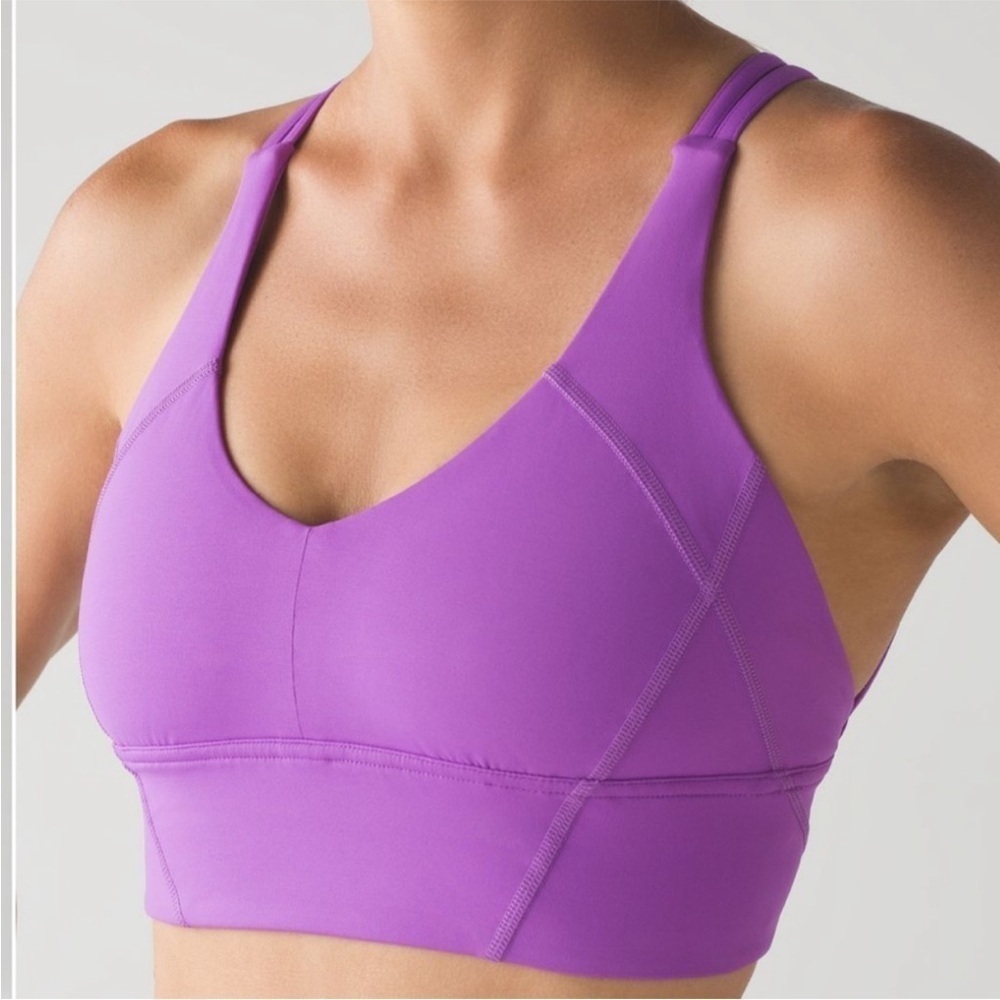 Lululemon As You Like Bra Sports Bra Size 2 Moonlit Magenta Purple
